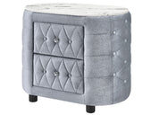 Natalia Night Stand w/ Faux Marble Top