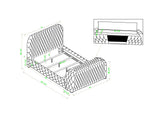 Natalia Bed Grey