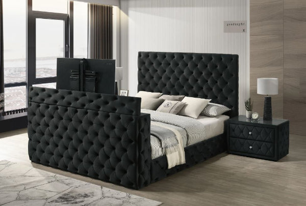 Josephine Queen Bed w/ TV Lift