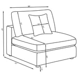 Serene Upholstered Armless Chair