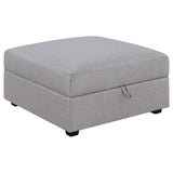 Cambria Upholstered Modular Sectional Sofa Grey