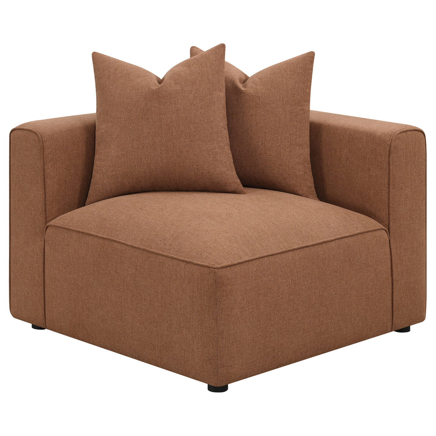 Jennifer Upholstered Corner Chair Grey