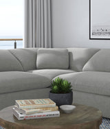 Raleigh Boucle Upholstered Corner Chair Ivory
