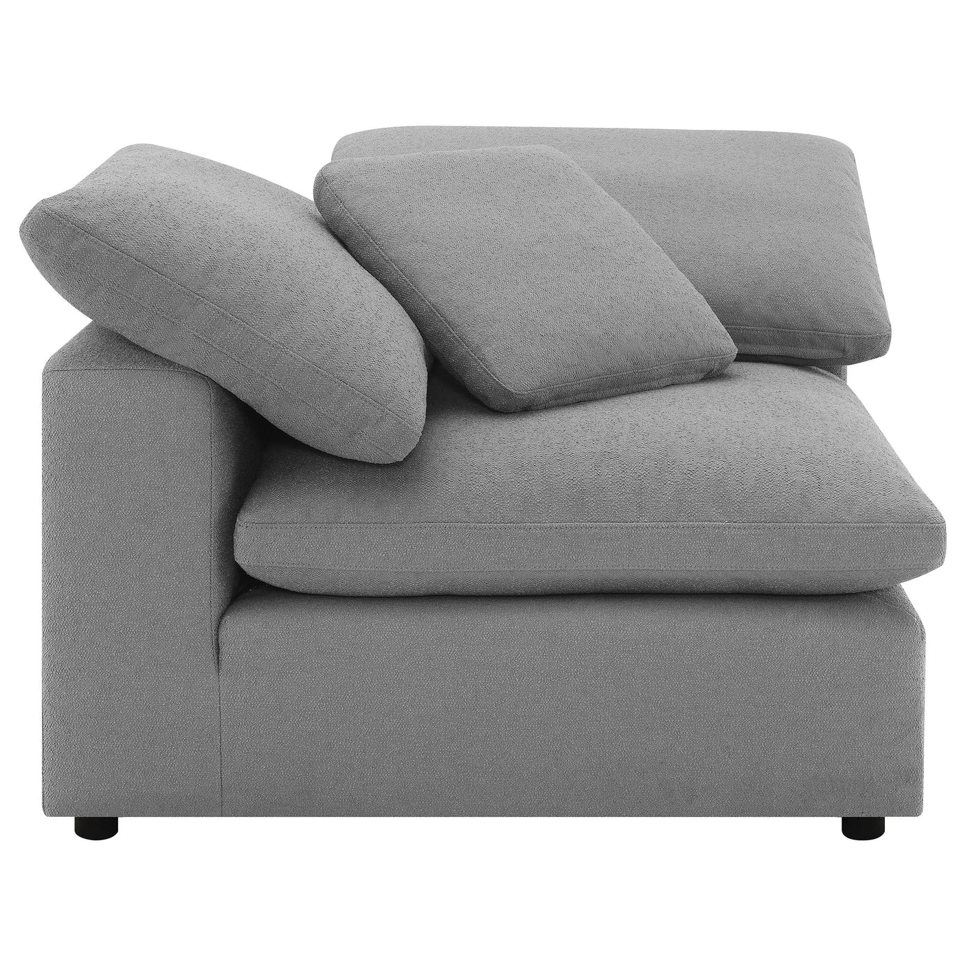 Raleigh Boucle Upholstered Corner Chair Ivory