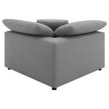 Raleigh Boucle Upholstered Corner Chair Ivory