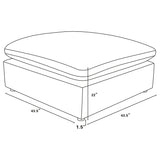 Raleigh Boucle Upholstered Ottoman