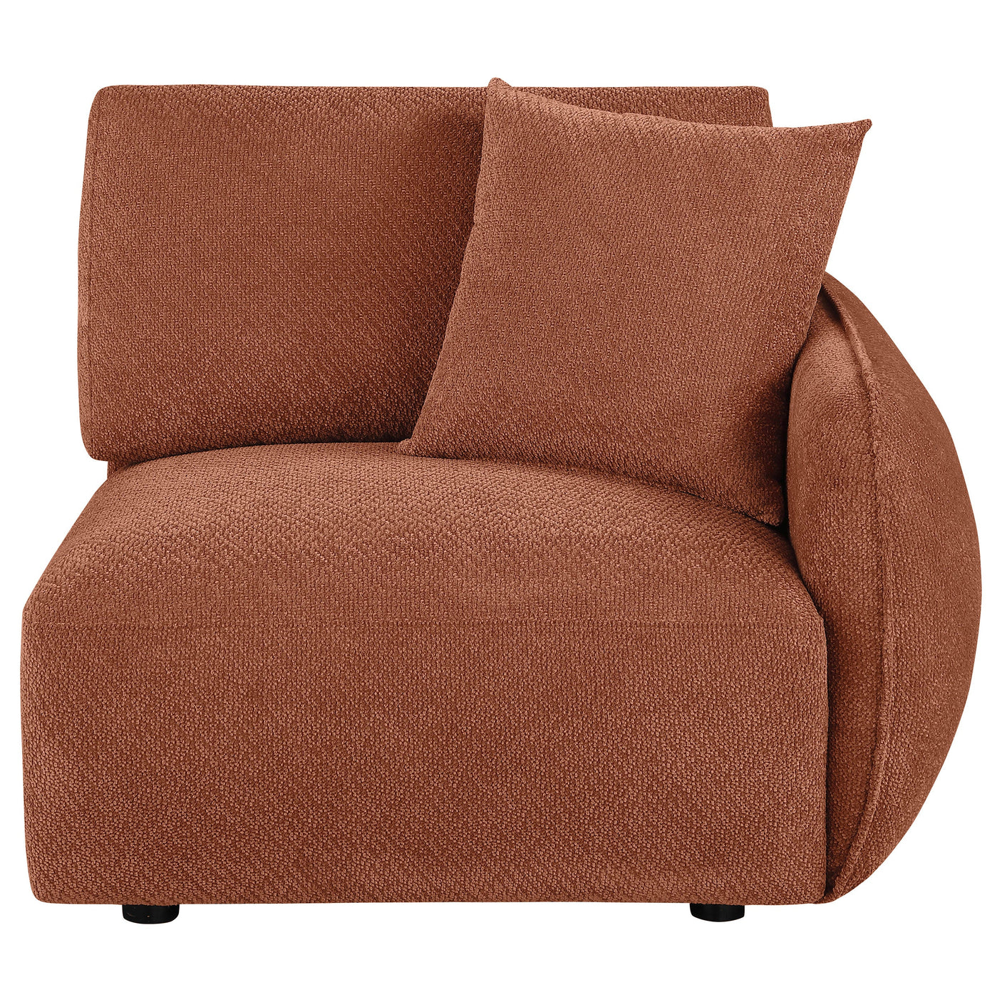 Elysia Chenille Upholstered Modular RAF Chair Coral