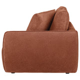 Elysia Chenille Upholstered Modular RAF Chair Coral