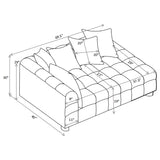 Amara Upholstered LAF Loveseat