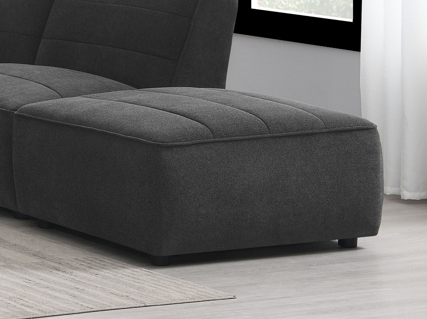 Sunny Square Upholstered Ottoman