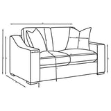Ashlyn Upholstered Sloped Arm Loveseat