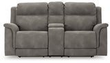 Next-Gen Durapella Power Reclining Loveseat/Console/Adjustable Headrest by Ashley