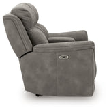 Next-Gen Durapella Power Reclining Loveseat/Console/Adjustable Headrest by Ashley