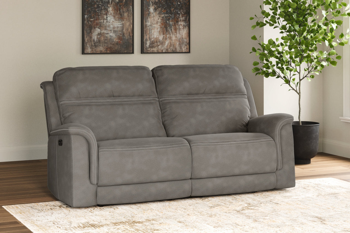 Next-Gen Durapella 2 Seat Power Reclining Sofa Adjustable Head Rest by Ashley