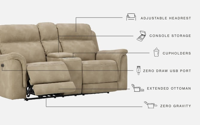 Pella Power Reclining Sofa & Loveseat