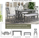 Wesley Table w 4 Chairs & Bench