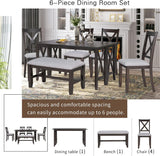 Emma Table w 4 Chairs & Bench