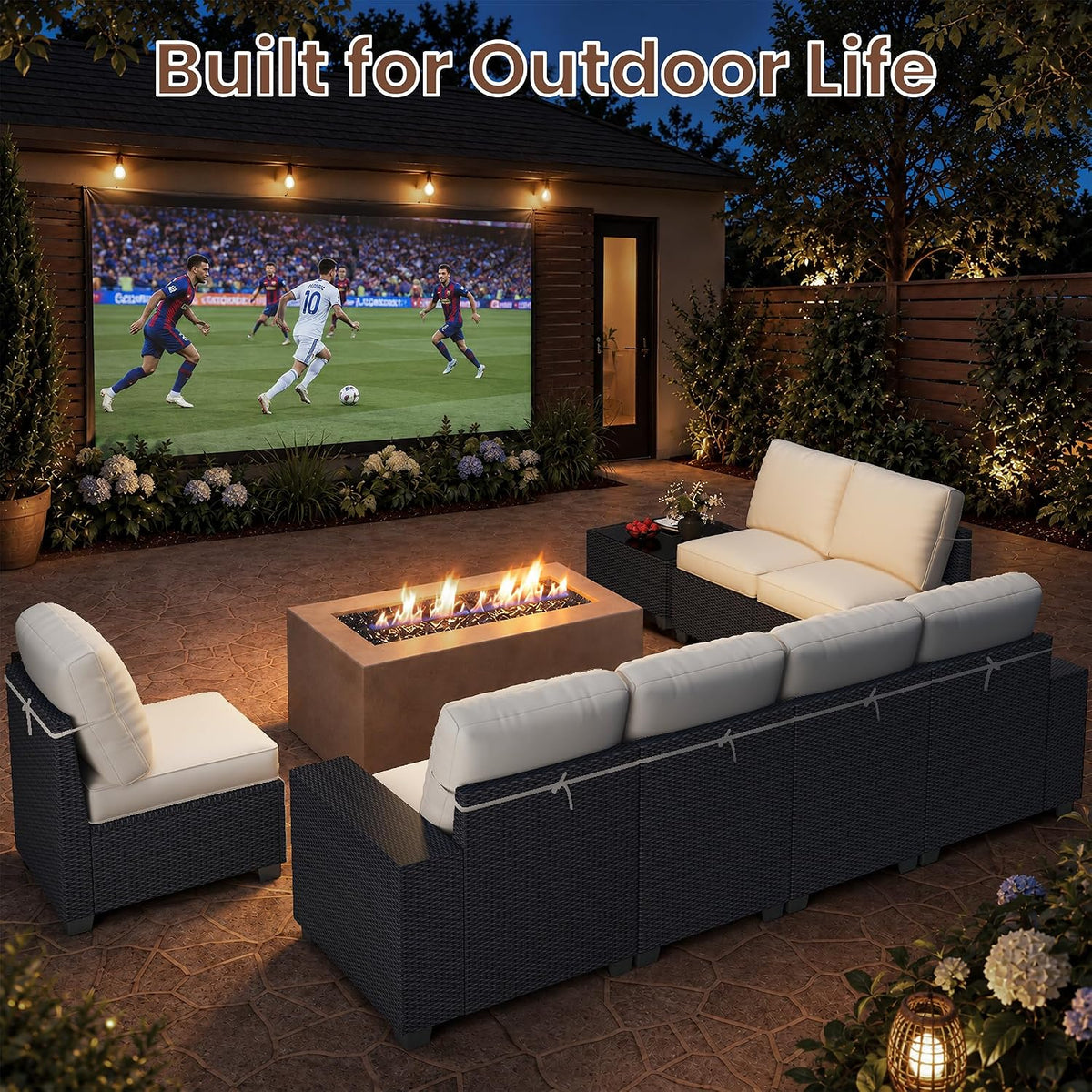 Dwight 8pc Patio Sectional