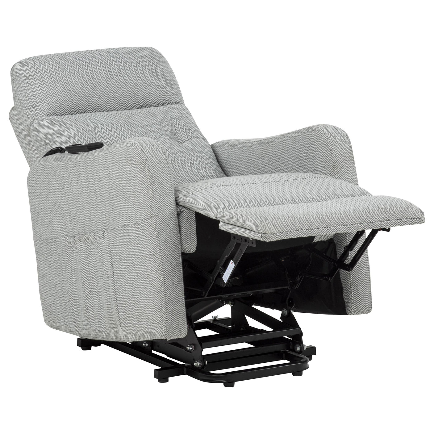 Dayes Upholstered Power Lift Recliner Chair Taupe
