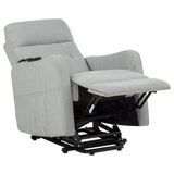 Dayes Upholstered Power Lift Recliner Chair Taupe