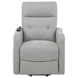 Dayes Upholstered Power Lift Recliner Chair Taupe
