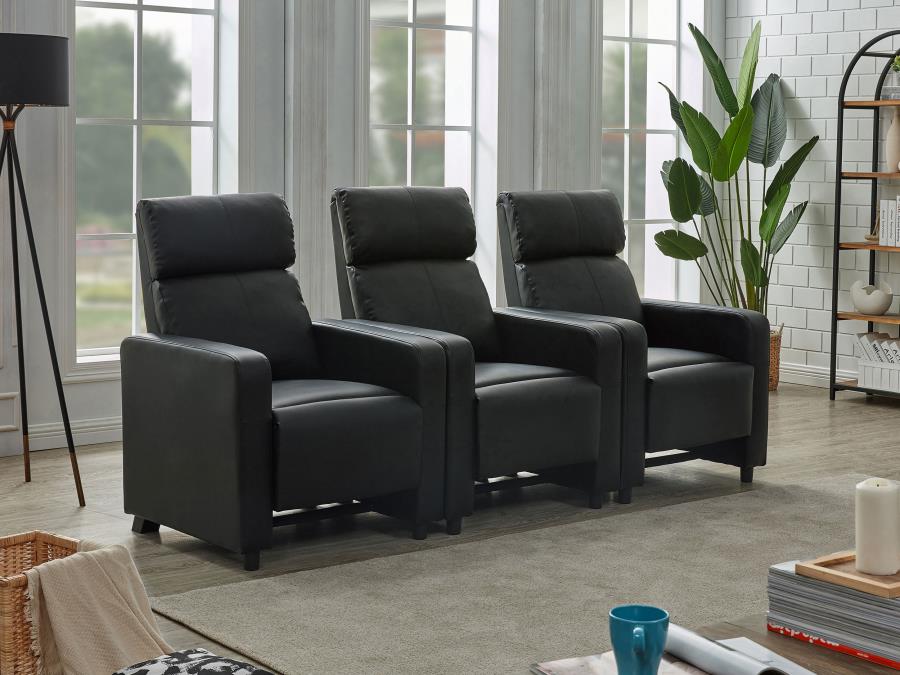 Toohey Upholstered Home Theater Storage Wedge Console