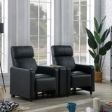Toohey Upholstered Home Theater Storage Wedge Console