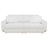 Jacana Corduroy Upholstered Dual Power Chaise Sofa