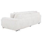 Jacana Corduroy Upholstered Dual Power Chaise Sofa
