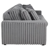 Jacana Corduroy Upholstered Dual Power Chaise Sofa