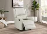 Kelsey Upholstered English Arm Recliner Chair Ivory
