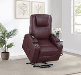 Armstrong Upholstered Power Lift Massage Recliner