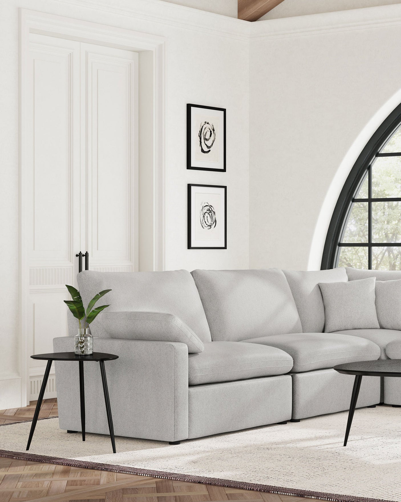 Collins Modular LAF Power Recliner Grey