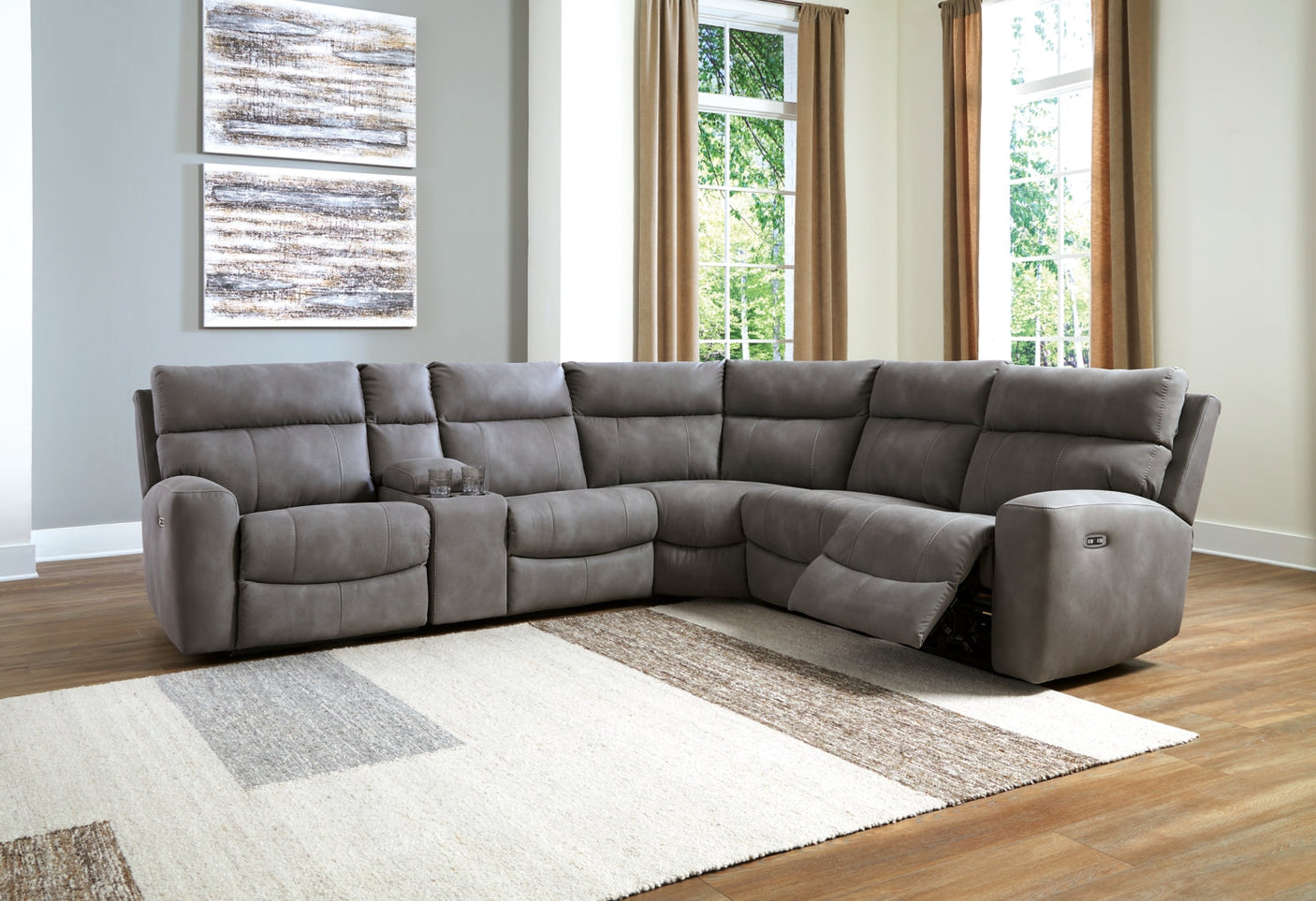 Next-Gen Durapella 6-Piece Power Reclining Sectional