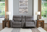 Next-Gen Durapella 3-Piece Power Reclining Loveseat with Console