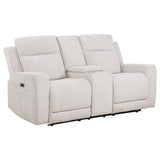 Kennett Chenille Upholstered Power Reclining Loveseat