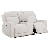 Kennett Chenille Upholstered Power Reclining Loveseat