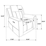 Kennett Chenille Upholstered Power Recliner Chair