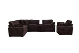 Collins Modular Power Reclining Sectional Chocolate Brown
