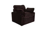 Collins Upholstered Power Recliner Chair Chocolate Brown