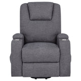 Louie Chenille Upholstered Power Lift Massage Chair