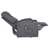 Louie Chenille Upholstered Power Lift Massage Chair
