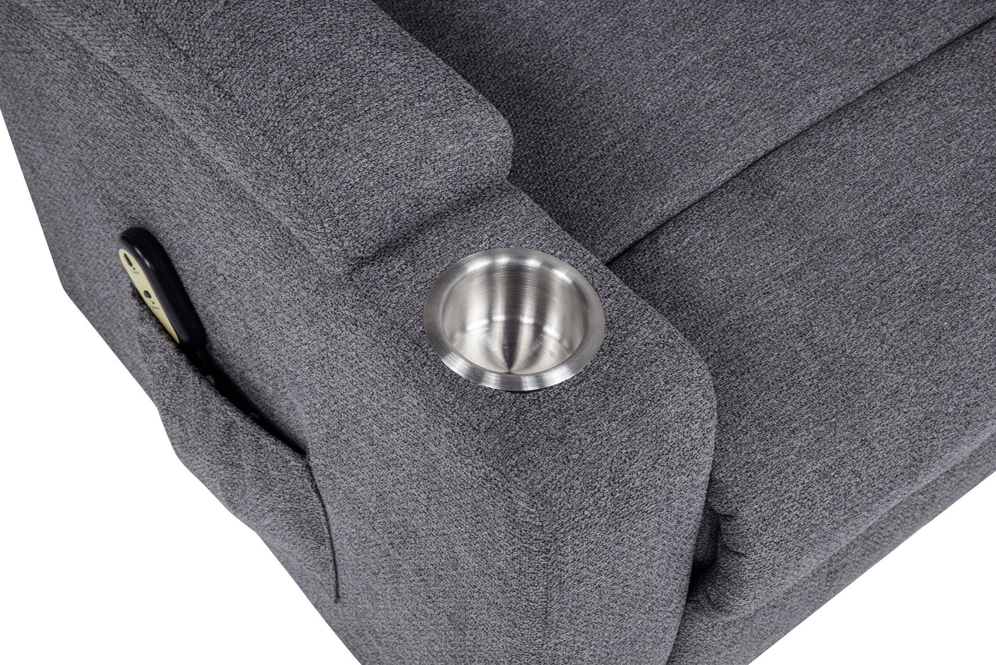 Louie Chenille Upholstered Power Lift Massage Chair