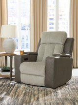 Stately Check Power Recliner/Adjustable Headrest