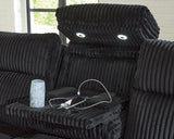 TwinBrooke Power Reclining Sofa with Adjustable Headrest