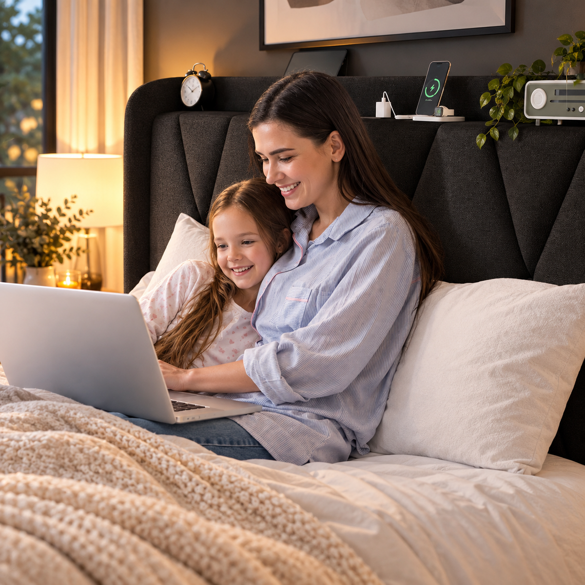 HavenLux Storage Bed