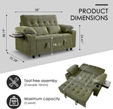 Milan Corduroy Sleeper Sofa