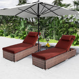 Andy Wicker Chaise Chairs (Set of 2)