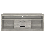 Burke 3-piece 59-inch TV Entertainment Center Grey Driftwood