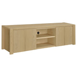 Laurelton 78-inch 4-door TV Stand Media Console Light Oak